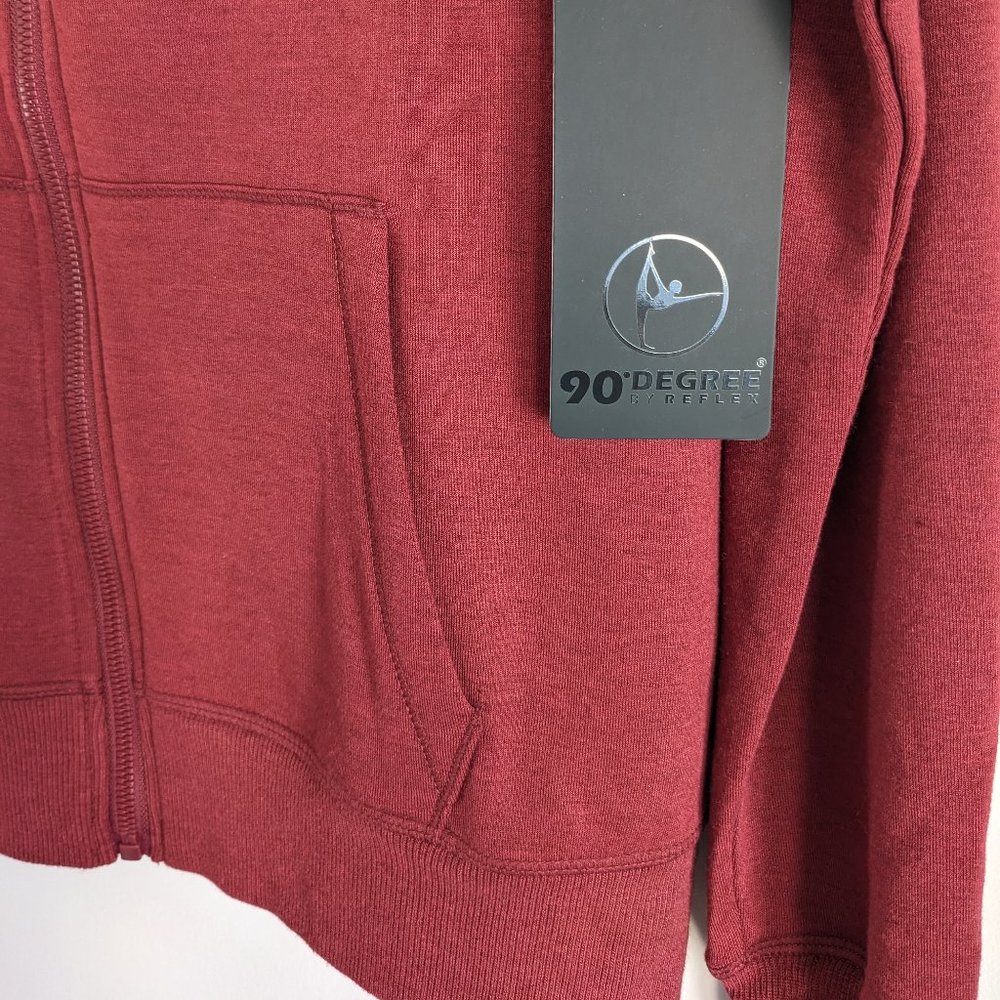 90 Degree by Reflex super soft and flexible burgundy hoodie Small - Picture 4 of 7